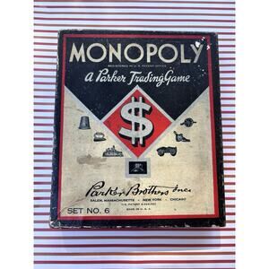 Vintage Monopoly Game 1937 Parker Brothers No Board Otherwise Complete